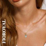 14K Gold Plated Birthstone Necklace for Women