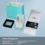 Sparkling Moissanite Pendant Necklace in White Gold