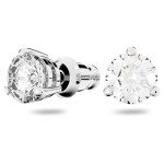 Swarovski Rhodium Plated Solitaire Stud Earrings