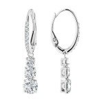 Swarovski Attract Trilogy White Rhodium Earrings