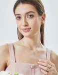 Double Heart Moissanite Necklace for Women