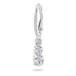 Swarovski Attract Trilogy White Rhodium Earrings