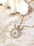 18kt Gold 1.5ct Diamond Solitaire Pendant Necklace