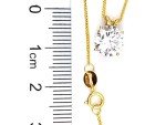 18kt Gold 1.5ct Diamond Solitaire Pendant Necklace