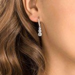 Swarovski Attract Trilogy White Rhodium Earrings