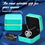 Heart-Shaped 3 Carat Moissanite Necklace in Silver