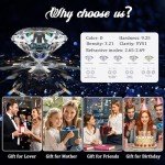 Heart-Shaped 3 Carat Moissanite Necklace in Silver