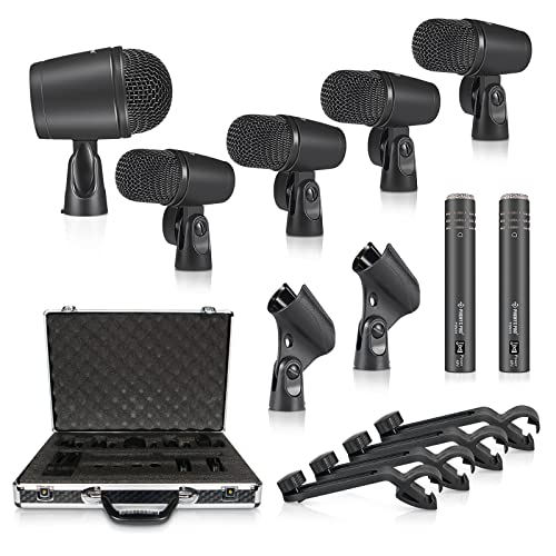 Phenyx Pro Drum Mic Set 7-Pieces, Full Metal