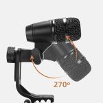 SENWOSI G7 7-Piece Dynamic Drum Mic Kit with Accessories