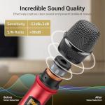 Wireless Microphone System with 4 Dynamic Handheld Mics