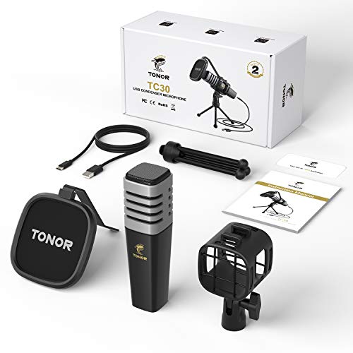 TONOR USB Cardioid Condenser Computer Mic with Tripod Stand