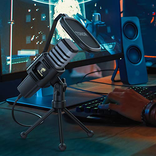 TONOR USB Cardioid Condenser Computer Mic with Tripod Stand