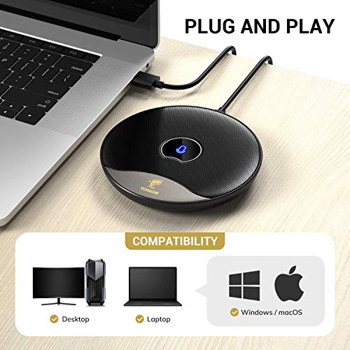 TONOR USB Conference Microphone for Online Meetings/Classes/Zoom/Skype