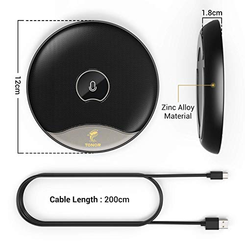 TONOR USB Conference Microphone for Online Meetings/Classes/Zoom/Skype