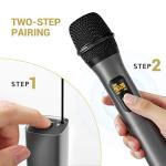 TONOR Wireless UHF Cordless Handheld Mic System Set