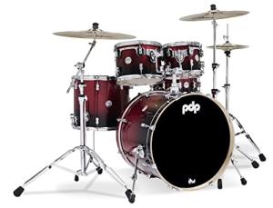 PDP DW 5PC Concept Maple Shell Chrome Red/Black