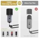 Adjustable Mic Arm with Pop Filter for Drums