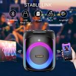 TONOR Karaoke Machine Portable PA Speaker System 2 Mics