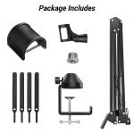 Adjustable Mic Arm with Pop Filter for Drums