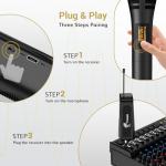 TONOR UHF Wireless Handheld Mic System for Drums