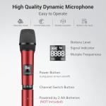 Dual Channel Wireless Dynamic Microphone System for Drums