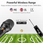 TONOR Wireless Dynamic Handheld Singing Microphone with Receiver