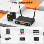 TONOR UHF Wireless Microphones System Set - 2*15 Channels