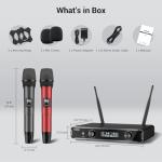 Dual Channel Wireless Dynamic Microphone System for Drums
