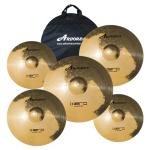 Arborea Cymbal Pack: 5-Piece Drum Set with Free Bag