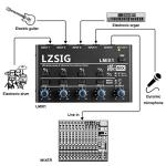Mini Audio Mixer for Sub-Mixing, 4-Channel with Independent Control