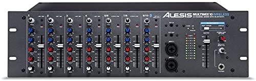 Alesis MultiMix 10 Wireless Rackmount Audio Mixer Bluetooth