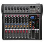 Professional 8-Channel Drum Mixer for Recording Studio & Stage