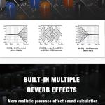 Professional 8-Channel Drum Mixer for Recording Studio & Stage