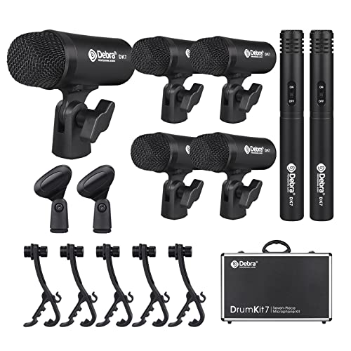 Debra DK7 Pro 7-Piece Drum Mic Kit, Perform/Record