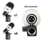 Neewer 7 Piece Dynamic Drum Mic Kit Set