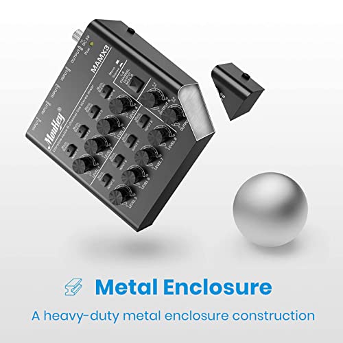 Moukey 8-Stereo Line Mixer for Small Clubs/Bars