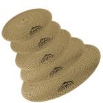 EASTROCK Drum Cymbal Set 5-Piece, Golden Finish