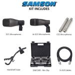 Drum Microphone Kit with Premium XLR Cables - Bundle