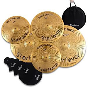 Golden Low Volume Cymbal Pack with Bag - MC-520G