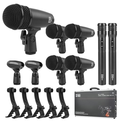 XTUGA MI7 7-Piece Wired Dynamic Drum Mic Kit