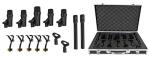 Rockville PRO-D7 7 Mic Drum Kit Set Black