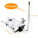 Adjustable Silver Cowbell Clamp for Drums