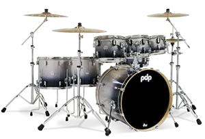 PDP by DW 7-Piece Maple Drum Set - Silver Fade