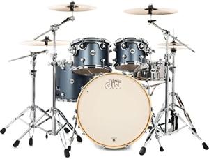 DW Design Series 4-Piece Drum Set - Blue Slate