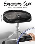 Starfavor Height Adjustable Padded Drum Throne Stool