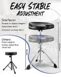 Starfavor Height Adjustable Padded Drum Throne Stool