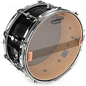 Evans Clear 200 Snare Side Drum Head, 14 Inch, Silver,Black,beige