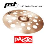 Paiste PST X Thin Swiss Crash Cymbal (PSTXSWTHINC16)