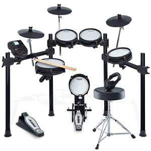 Alesis Drums Surge Mesh SE Kit and Drum Essentials Bundle - Electric Drum Set with USB MIDI Connectivity, Drum Throne and On-Ear Headphones