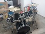 Complete drum sets with cymbals available
